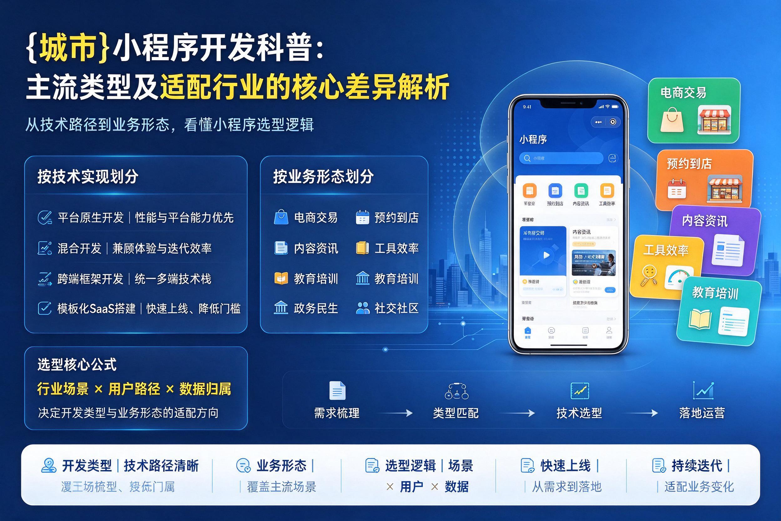 安康小程序开发科普：主流类型及适配行业的核心差异解析